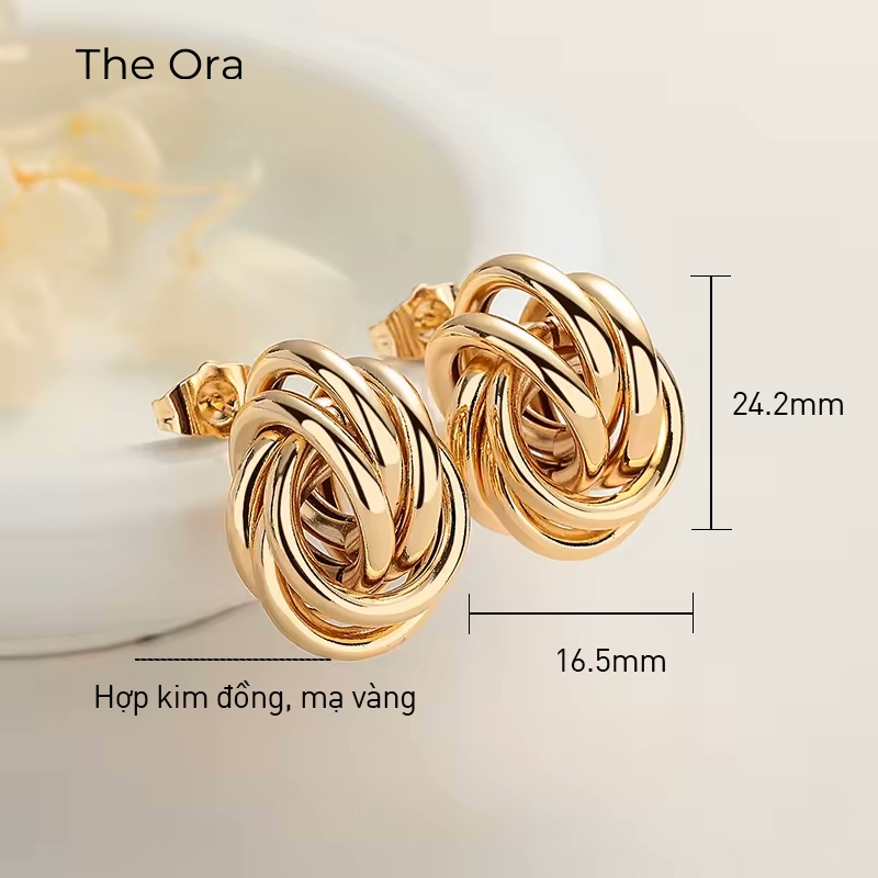 Bông tai thời trang mạ vàng 18K - Nhiều mẫu, thiết kế đẹp bắt mắt