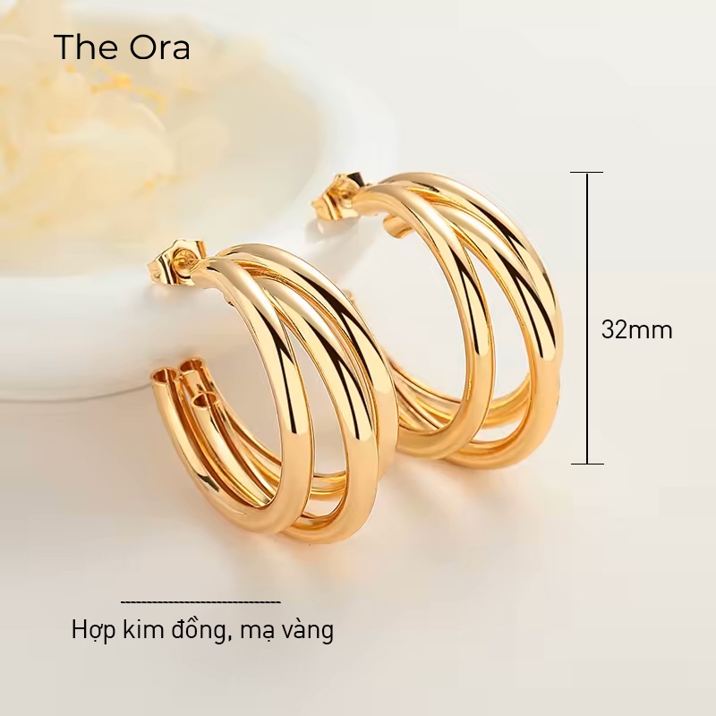 Bông tai thời trang mạ vàng 18K - Nhiều mẫu, thiết kế đẹp bắt mắt