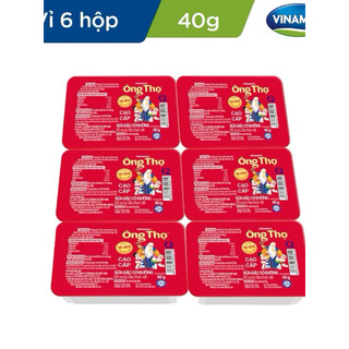 Set 6 hộp sữa đặc có đường thương hiệu Ông Thọ 40g