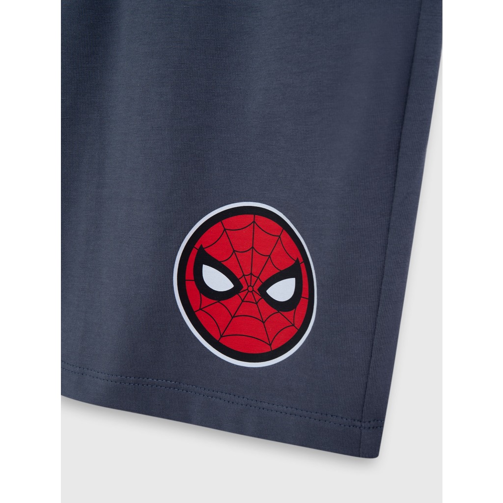 Bộ quần áo bé trai CANIFA bộ cộc tay chất cotton USA in hình Spiderman 2ST26S001