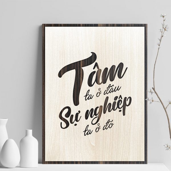 Tranh gỗ decor truyền cảm hứng"Khi bạn muốn bỏ cuộc - Hãy lý do khiến bạn bắt đầu" và nhiều mẫu