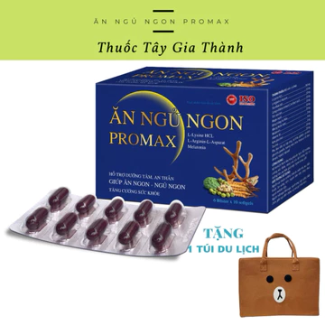 ĂN NGỦ NGON PROMAX - Viên Uống Hỗ Trợ Ngủ Ngon, Ngủ Sâu Giấc, Ăn Ngon Miệng, Cải Thiện Sức Khỏe Q