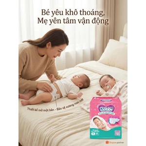 TÃ QUẦN MỞ MỘT BÊN BOBBY S80 (4 - 8.5KG) - GÓI CỰC ĐẠI 80 MIẾNG