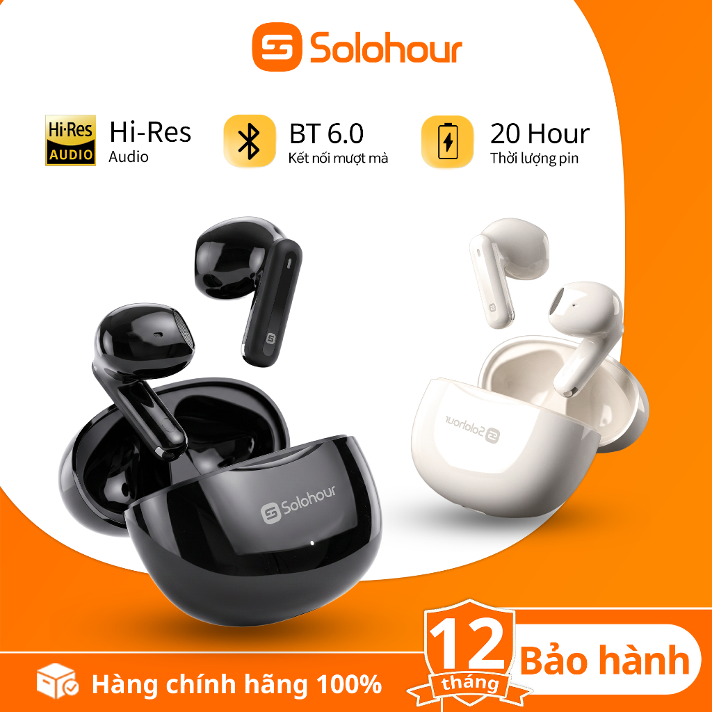 Solohour ST9 Tai Nghe TWS Bluetooth 6.0–Không Dây, 20H Pin, IPX4, Điều Khiển Cảm Ứng, Tai Nghe Nhét Tai