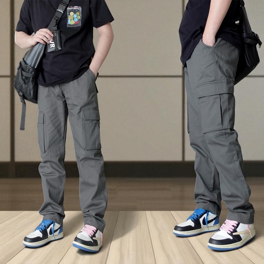 Quần Jogger Kaki - JG4 Quần Jogger Kaki Nam, Quần Túi Hộp Nam Chất Vải Kaki Lưng Chun Co Giãn