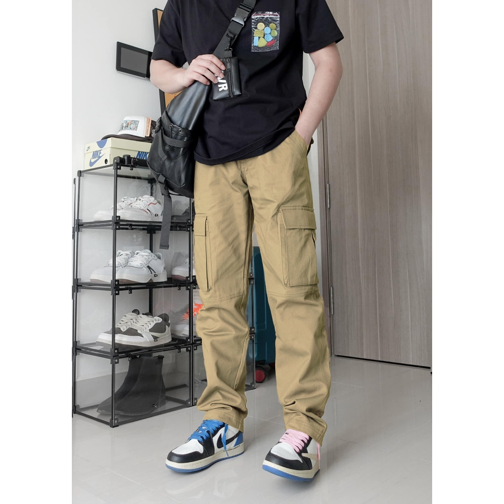 Quần Jogger Kaki - JG4 Quần Jogger Kaki Nam, Quần Túi Hộp Nam Chất Vải Kaki Lưng Chun Co Giãn