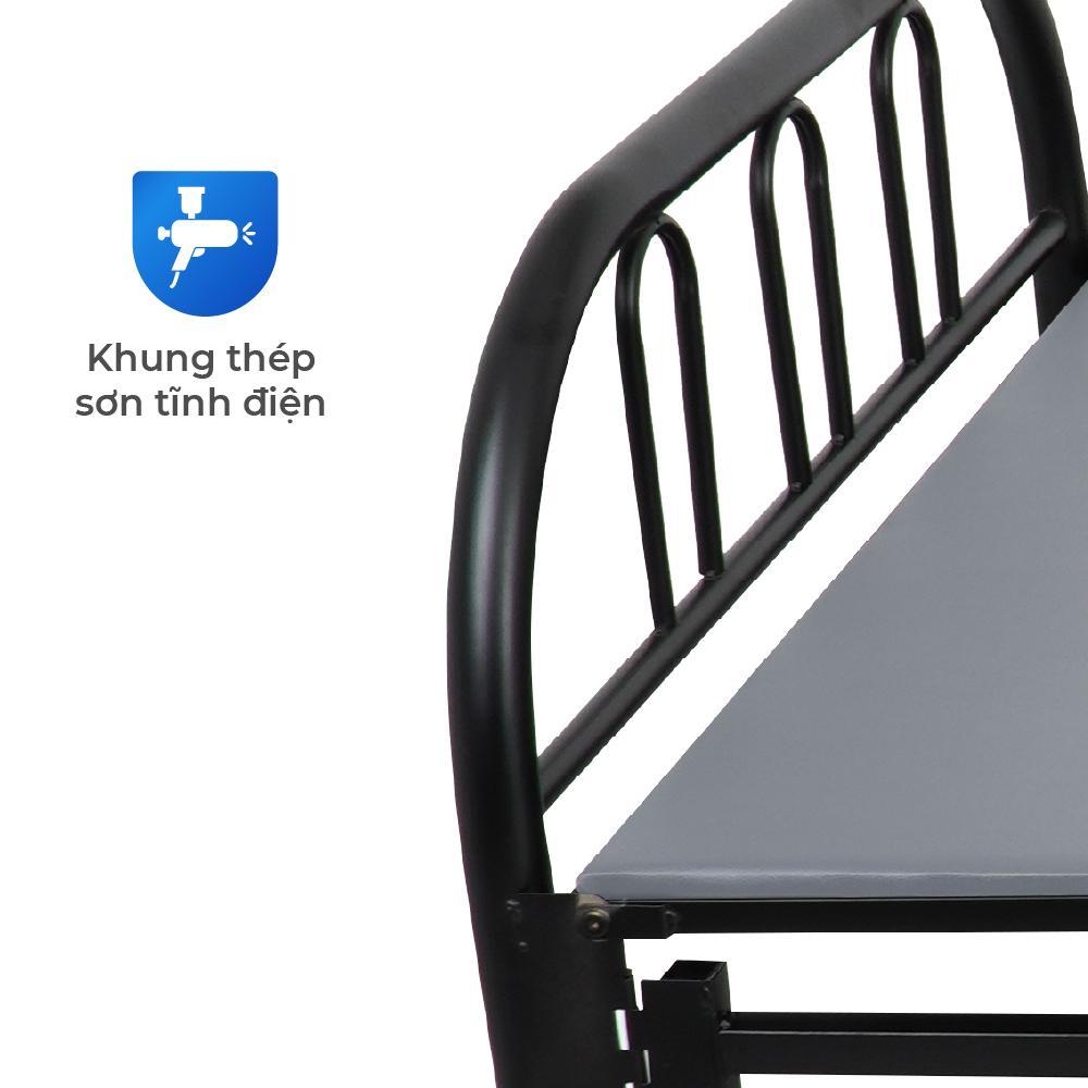 [NEW] Giường gấp gọn Dona Luxy QUI PHÚC, khung sắt sơn tĩnh điện chắc chắn, có lớp nệm lót