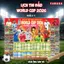 Poster Lịch Thi Đấu Vòng Chung Kết World Cup 2026 - 65 x 86 cm - Fahasa