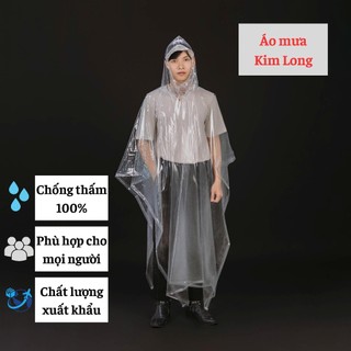 ÁO MƯA CÁNH DƠI TRONG SUỐT - CÓ KHẨU TRANG DÀNH CHO NAM VÀ NỮ