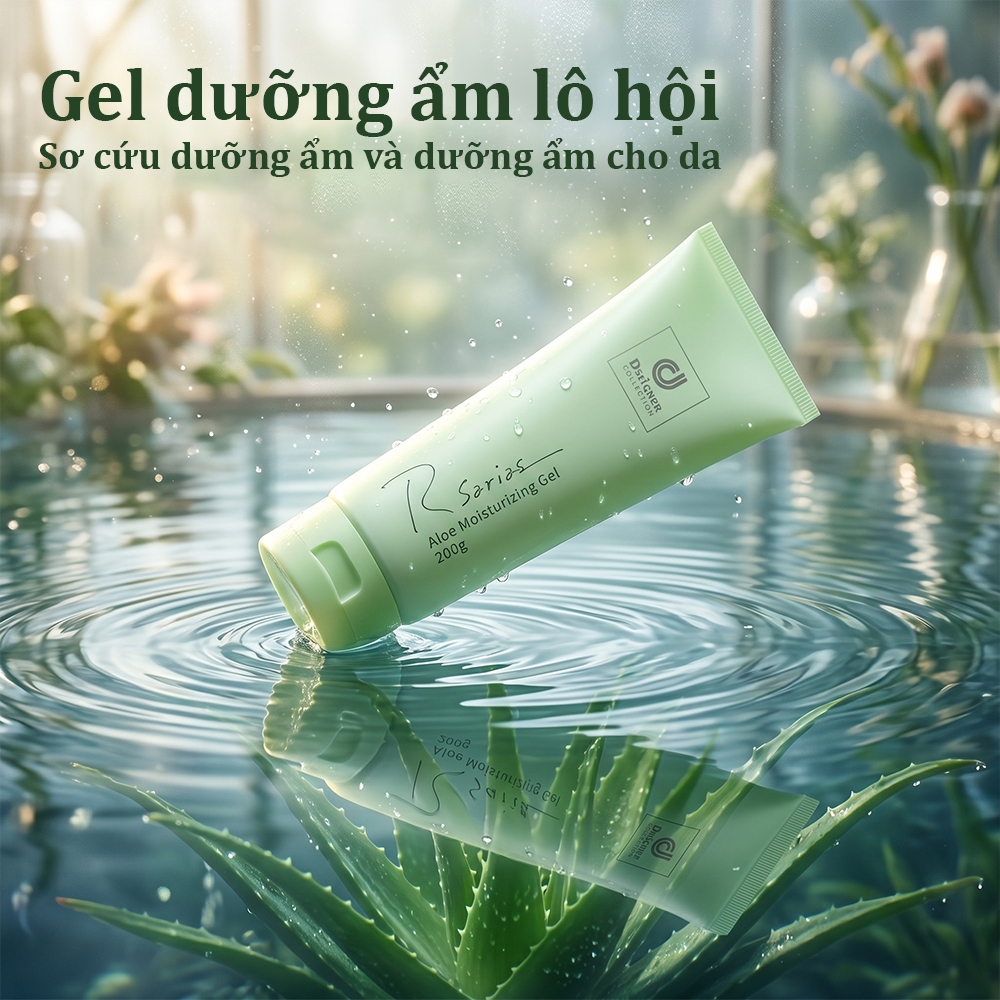 Gel Nha Đam Dưỡng Ẩm R 系列 200ml – Dưỡng Sâu、Mịn Da、Phù Hợp Mọ