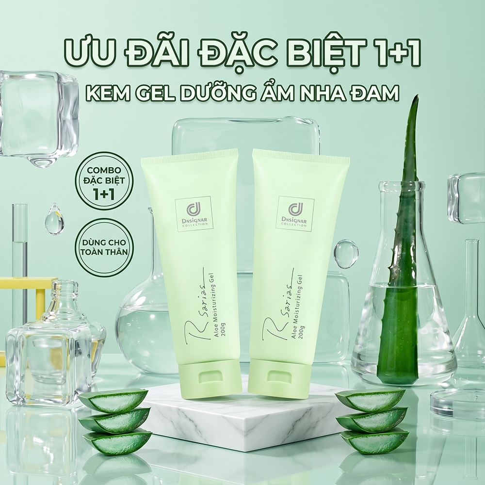 Gel Nha Đam Dưỡng Ẩm R 系列 200ml – Dưỡng Sâu、Mịn Da、Phù Hợp Mọ