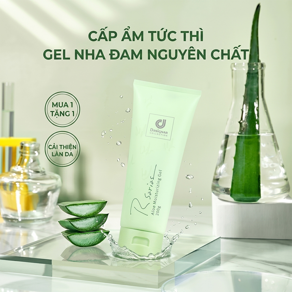 Gel Nha Đam Dưỡng Ẩm R 系列 200ml – Dưỡng Sâu、Mịn Da、Phù Hợp Mọ