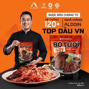 Bò Tươi Sấy Mắc Khén Aladdin 200g - Thịt Mềm Cay Thơm Chuẩn Vị Tây Bắc