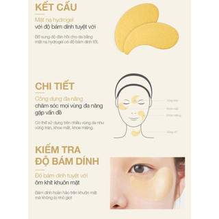 Miếng Dán Mắt JMsolution Prime Gold Eye Patch 60 Miếng - PHỒNG PHỀNH