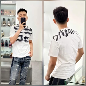 Áo phông nam họa tiết thêu hot trend cotton dày dặn đầy đủ tem tag