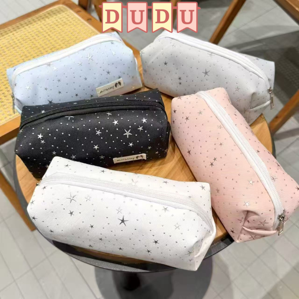Túi đựng dụng cụ học tập hoạ tiết ngôi sao loại đựng trong túi, cặp chất liệu mặt ngoài bằng vải dệt từ sợi tổng hợp