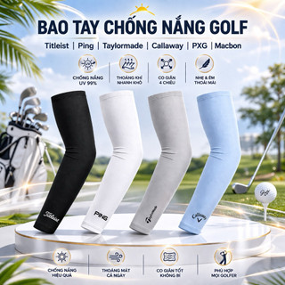 Bao tay,xà cạp golf chống nắng Macbon,hazzy,pxg,honma,calaway,titleist,ping,xxio,taylormade vải thun lạnh co dãn