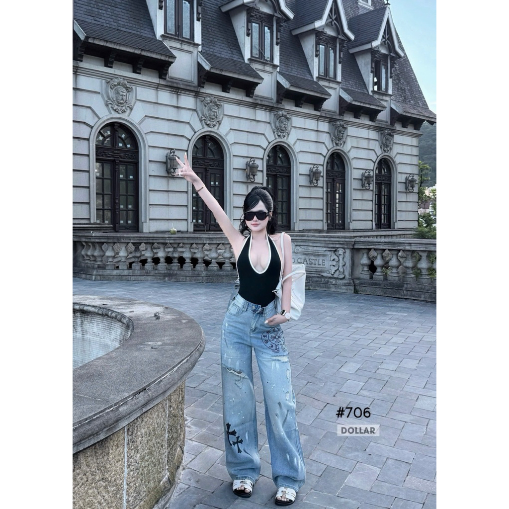 Quần xuông thập rách mới về  Size S M L / 706