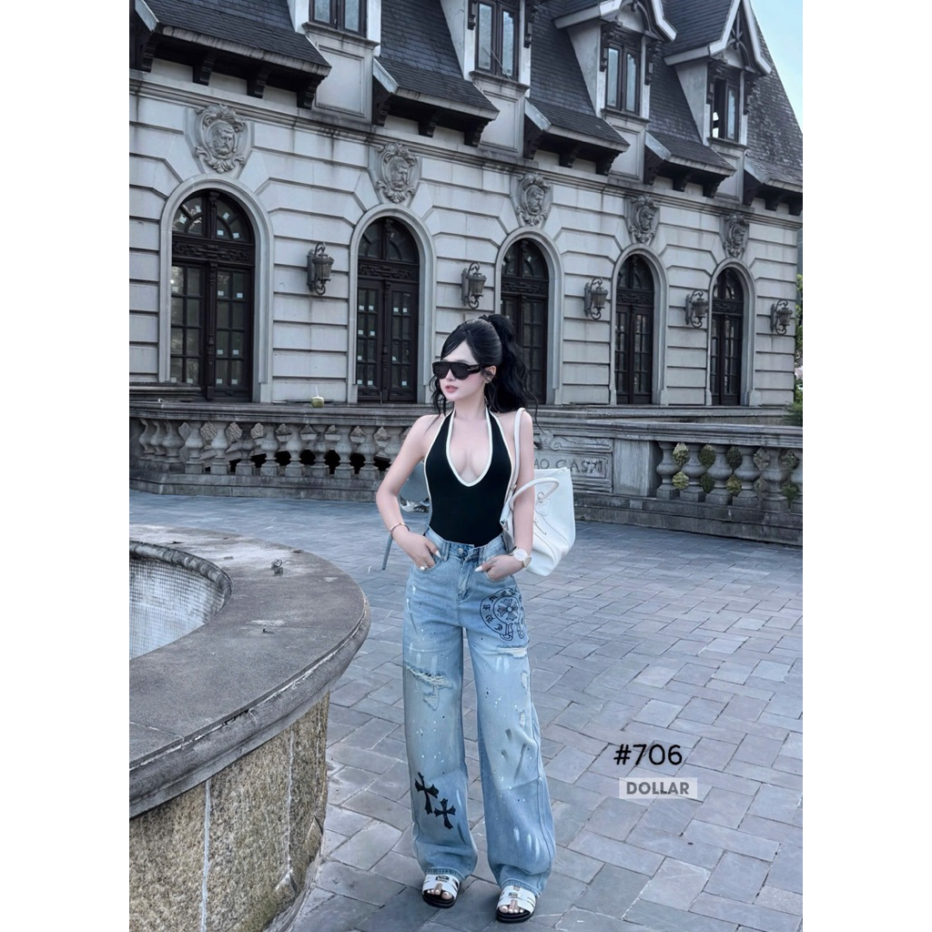 Quần xuông thập rách mới về  Size S M L / 706