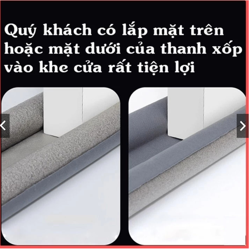 Thanh Chắn Cửa Xốp 93cm Chặn Gió Điều Hòa Ngăn Côn Trùng Bụi Bẩn Giảm Tiếng Ồn Tiết Kiệm Năng Lượng