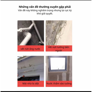 chai phun chống thấm sửa chữa rò rỉ mái nhà, bịt kín các vết nứt, lỗ rò rỉ, chống thấm tường ngoài