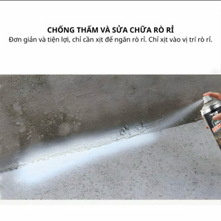 chai phun chống thấm sửa chữa rò rỉ mái nhà, bịt kín các vết nứt, lỗ rò rỉ, chống thấm tường ngoài