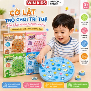 Bộ đồ chơi cờ lật tìm hình giống nhau đồ chơi luyện trí nhớ trò chơi tương tác cho bé và gia đình