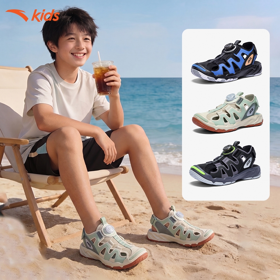 ANTA KIDS Dép Sandal Bé Trai Qingyu 2 Đi Biển Lội Nước Chống Thấm Hút 3126B6903