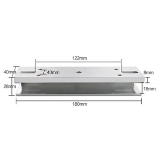 Phụ Kiện Bát Chữ U, Gá Đỡ Chữ U Lắp Cửa Kính Cho Khoá Từ lực hút 280Kg