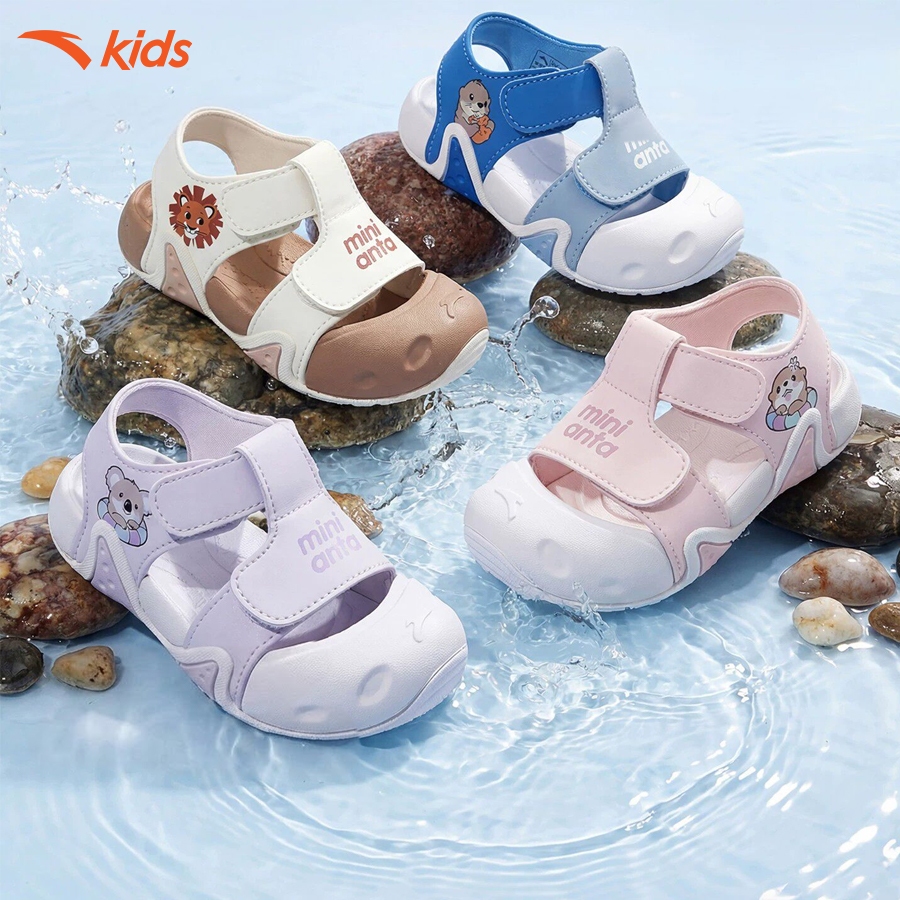 Anta Kids Giày Sandal Tập Đi Trẻ Em Đế Mềm, Thoáng Khí 3326B0070