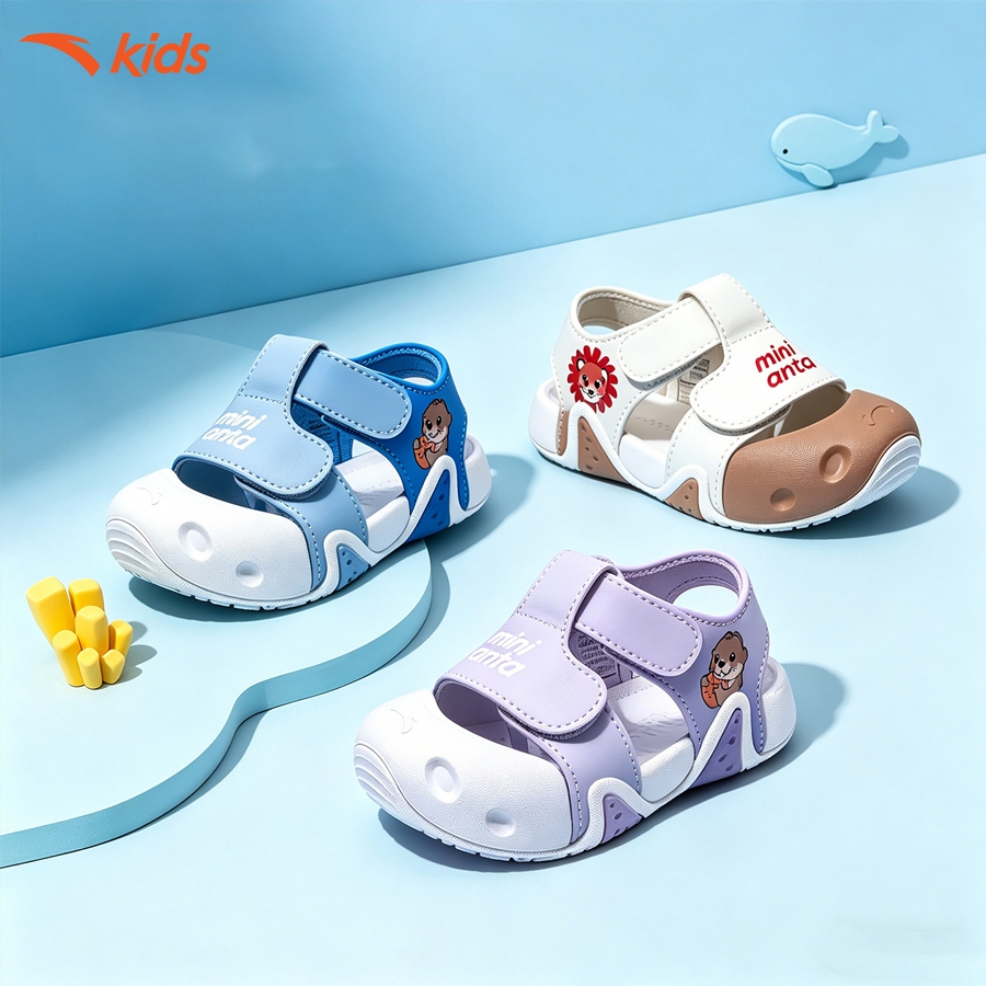 Anta Kids Giày Sandal Tập Đi Trẻ Em Đế Mềm, Thoáng Khí 3326B0070
