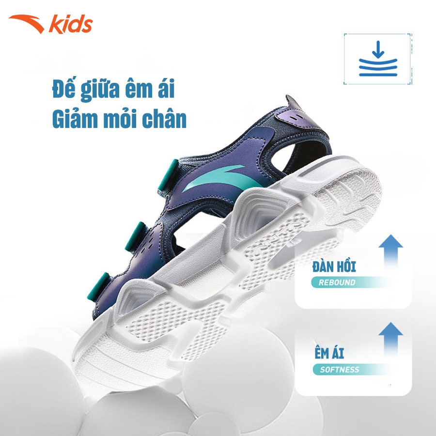 Anta Kids Sandal Thời Trang Bé Trai, Dép Xăng Đan Đi Học, Đi Chơi, Chống Trượt, Hở Mũi 312436914