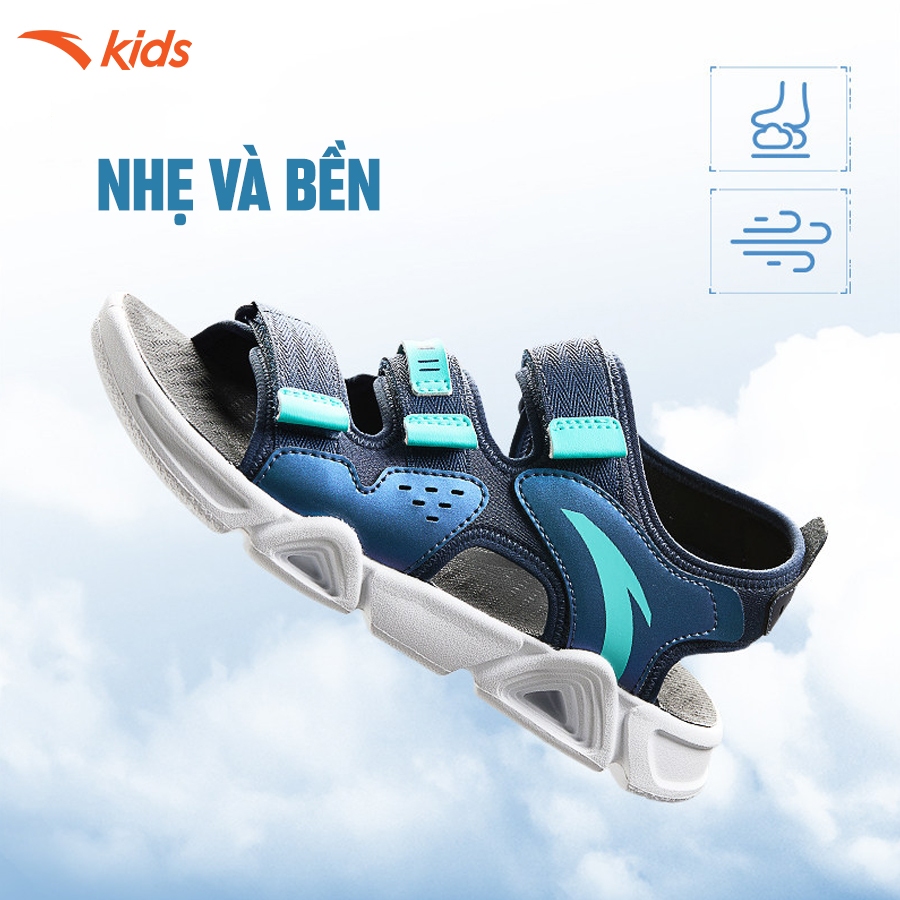 Anta Kids Sandal Thời Trang Bé Trai, Dép Xăng Đan Đi Học, Đi Chơi, Chống Trượt, Hở Mũi 312436914