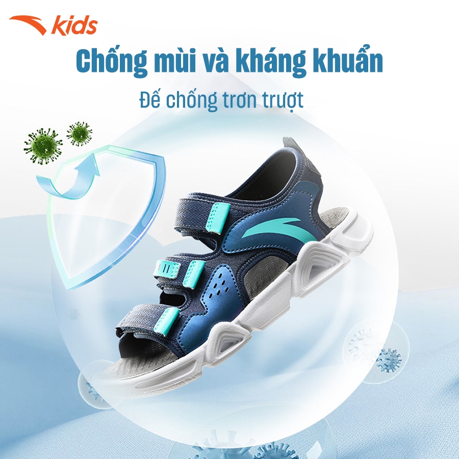 Anta Kids Sandal Thời Trang Bé Trai, Dép Xăng Đan Đi Học, Đi Chơi, Chống Trượt, Hở Mũi 312436914