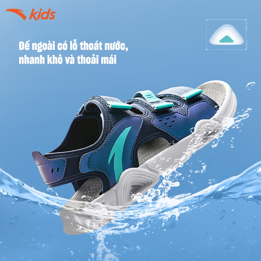 Anta Kids Sandal Thời Trang Bé Trai, Dép Xăng Đan Đi Học, Đi Chơi, Chống Trượt, Hở Mũi 312436914