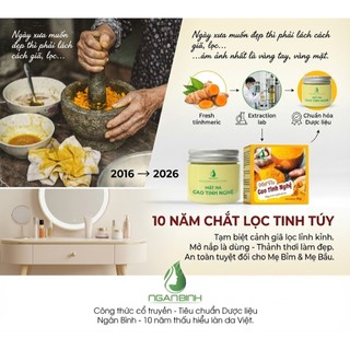 [TẶNG BÔNG TẨY TRANG] Mặt nạ cao tinh nghệ Ngân Bình - Nano 2026 Không Vàng Da