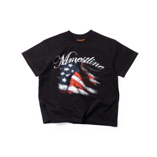 Áo thun MMESTLINE "USA VINTAGE" form Boxy chất liệu Premium Cotton in lụa Trame nổi và chìm