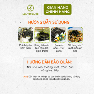 (1 THÙNG 12 HỘP TẶNG 2 HỘP) Rong biển hữu cơ ăn liền và tách muối cho bé Alvins