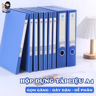 Hộp File Đựng Tài Liệu A4 Nhiều Kích Thước, Đựng Hồ Sơ Văn Phòng Giúp Lưu Trữ Tài Liệu Được Lâu Hơn