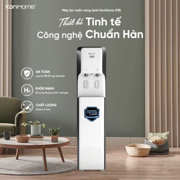 Máy Lọc Nước RO Nóng Lạnh KORIHOME WPK-938 - Tủ Đứng 8 Lõi, 2 Vòi Uống Trực Tiếp, Nhập Khẩu Hàn Quốc