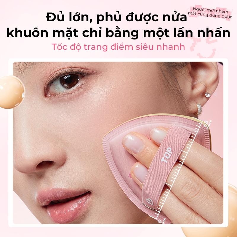 BLJ Bộ bông mút trang điểm A++ Mềm Mại Đàn Hồi Cao Tặng Kèm Hộp Đựng