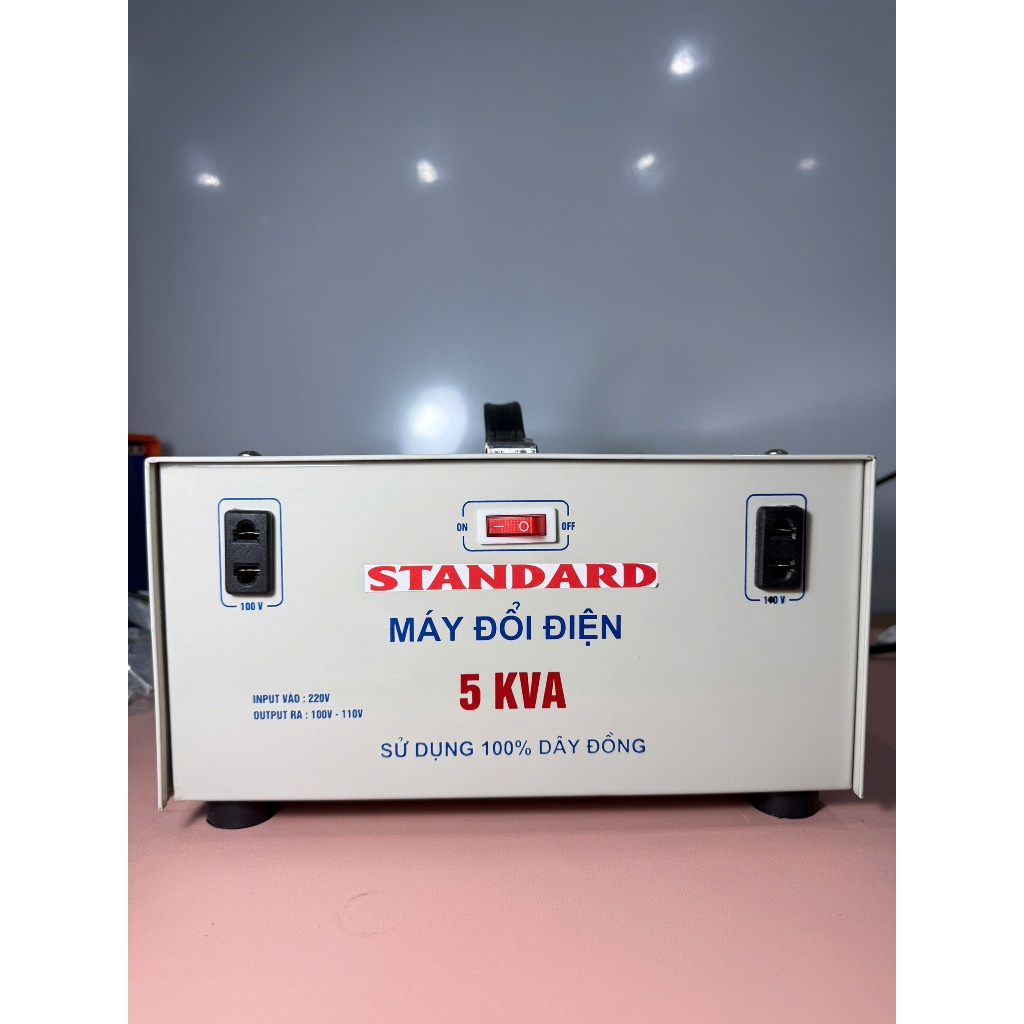 [5KVA-100% Dây Đồng] Đổi Nguồn Từ 220V sang 110V Dùng Cho Thiết Bị Nhật Bảo Hành 2 Năm - STD VIỆT