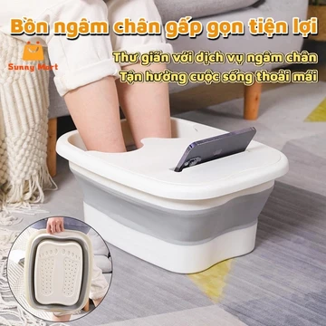 Bồn ngâm chân gấp gọn tiện lợi, bồn ngâm chân massage thư giãn tại nhà