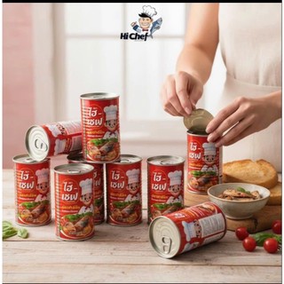 Cá hộp - Cá mòi sốt cà Hi Chef 155g ăn liền tiện lợi hàng Thái Lan chính hãng - Mì Việt Casumo