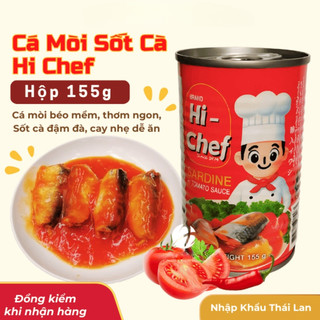 Cá hộp - Cá mòi sốt cà Hi Chef 155g ăn liền tiện lợi hàng Thái Lan chính hãng - Mì Việt Casumo