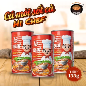 Cá hộp - Cá mòi sốt cà Hi Chef 155g ăn liền tiện lợi hàng Thái Lan chính hãng - Mì Việt Casumo
