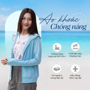 Áo Chống Nắng Nữ Chống Tia UV Vải Pique Thoáng Mát Nhiều Màu 2408026