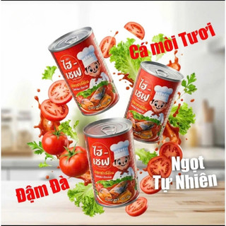 Cá hộp - Cá mòi sốt cà Hi Chef 155g ăn liền tiện lợi hàng Thái Lan chính hãng - Mì Việt Casumo