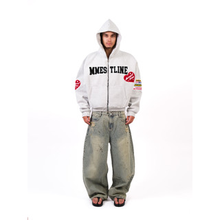 Áo Khoác Hoodie Zip MMESTLINE "APEXLINE" Form Boxy Chất Liệu Nỉ Chân Cua Bông Cào