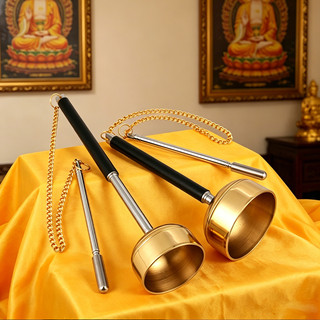 Pháp khí chùa chất lượng cao,  Bộ Khánh Gõ Phong Thủy, Pháp Khí Thờ Cúng Bền Bỉ Dành Cho Bàn Thờ Và Chùa